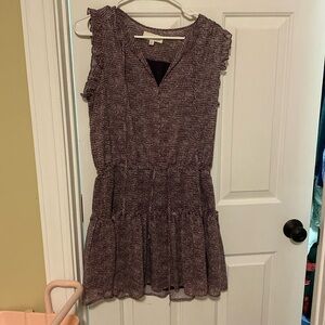 Purple and Cream Pinch Dress